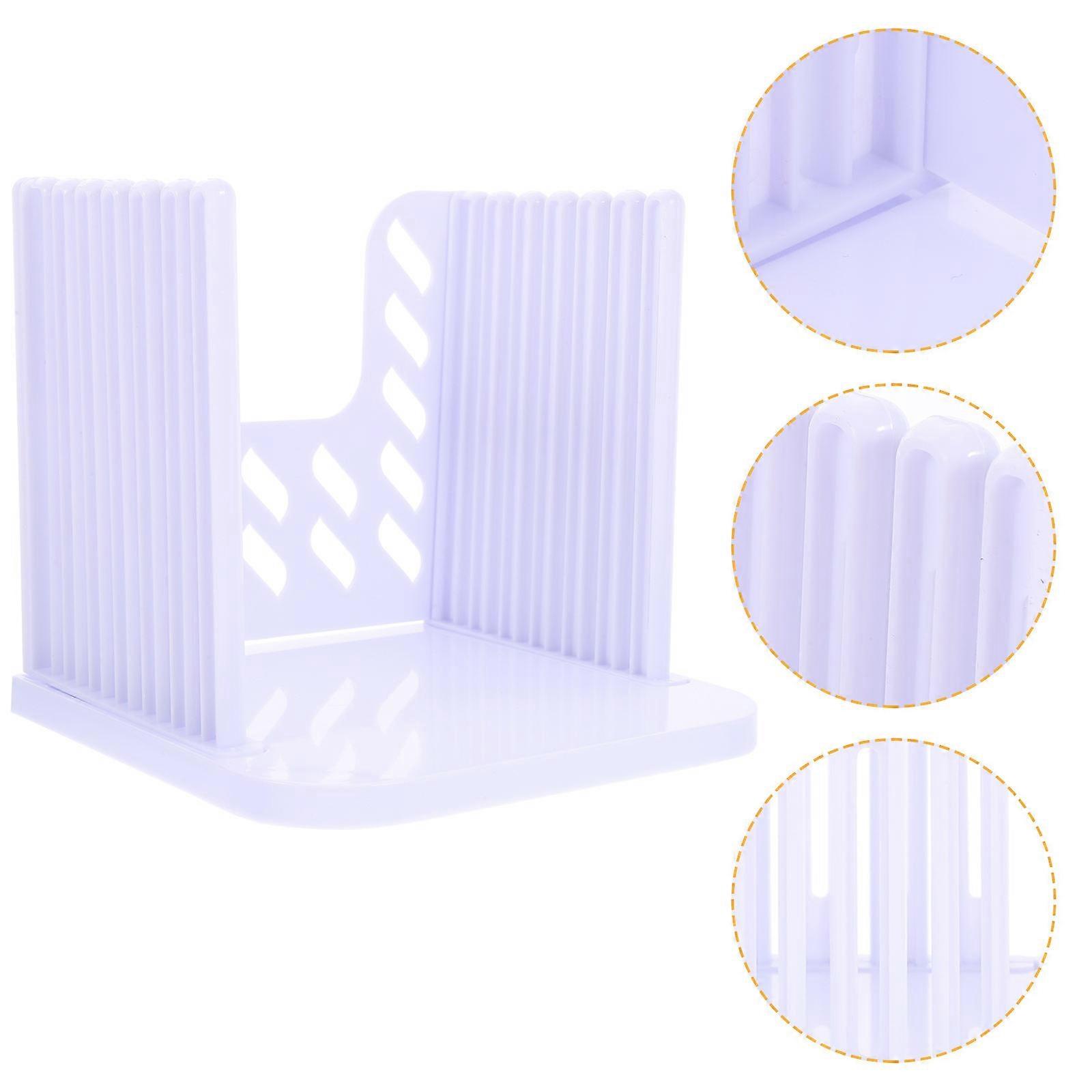 Purple Plastic Bread Tool for Home Use Safe Clean Slicing Guide 10.5 Inch