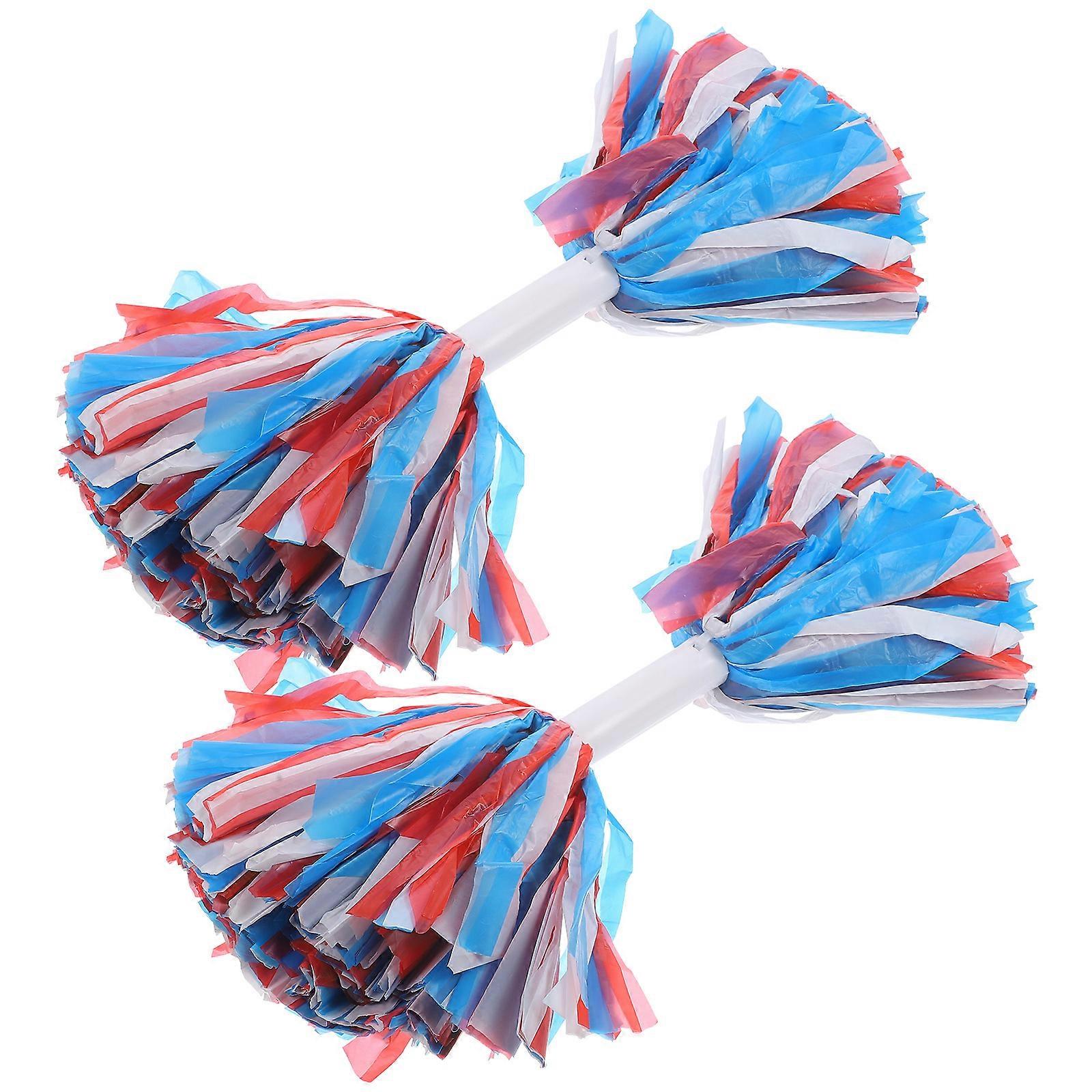 Cheerleading Pom Poms for Dancing and Decoration PET PE Material 2pcs