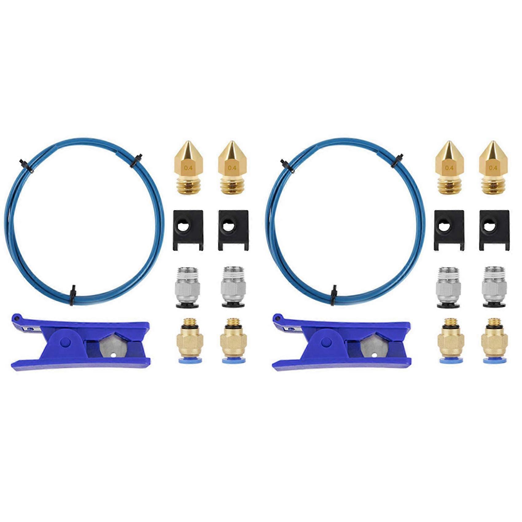 2X 3D Printer Kit with for Premium XS Bowden Tubing 2M, PTFE Tube , for 3/3 Pro/5 -10 Series/10S/20