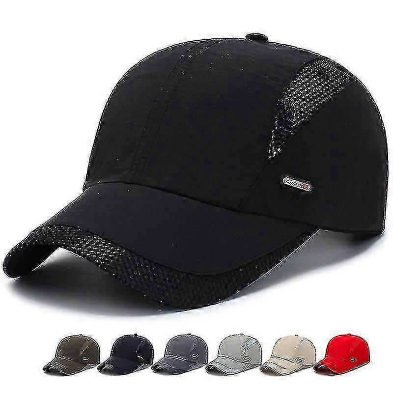 Men's Athletic Baseball Fitted Cap,adjustable Size For Running