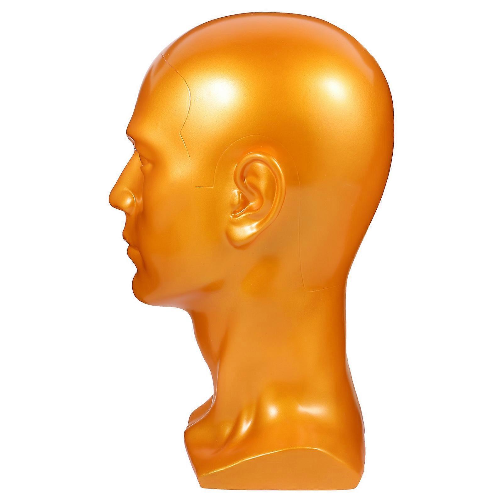 PVC Mannequin Head Stand Display Holder for Hats Wigs Glasses Home Use 1Set