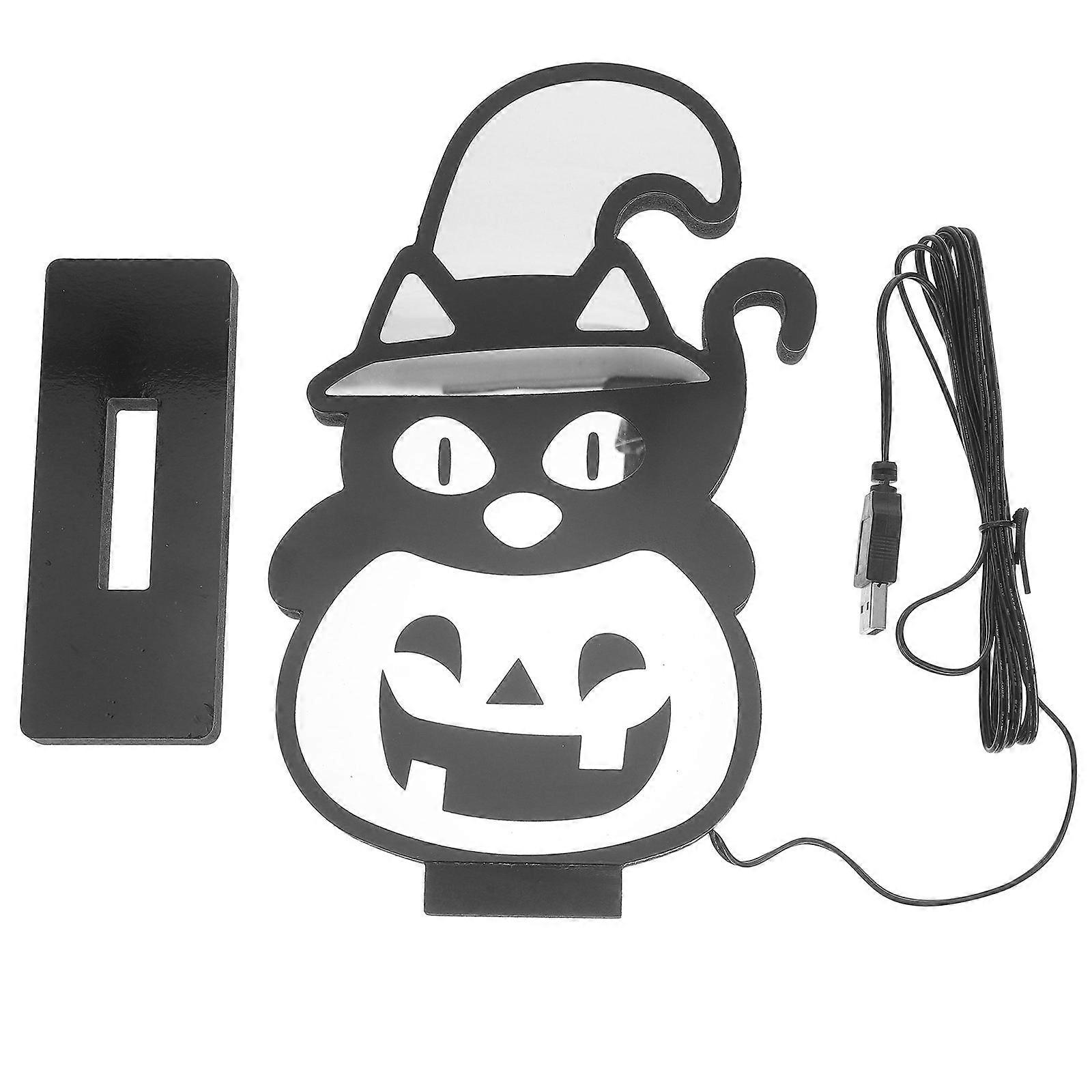 Here's a polished product description for your **Halloween Neon Light Sign USB Powered Pumpkin LED Lamp**:
 
π **Halloween Neon Light Sign β USB