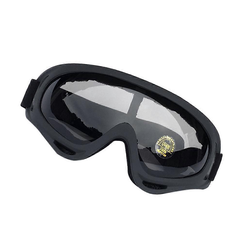 Black Motorcycle and Outdoor Sports Goggle with UV Protection and Windproof TPU Material One Size