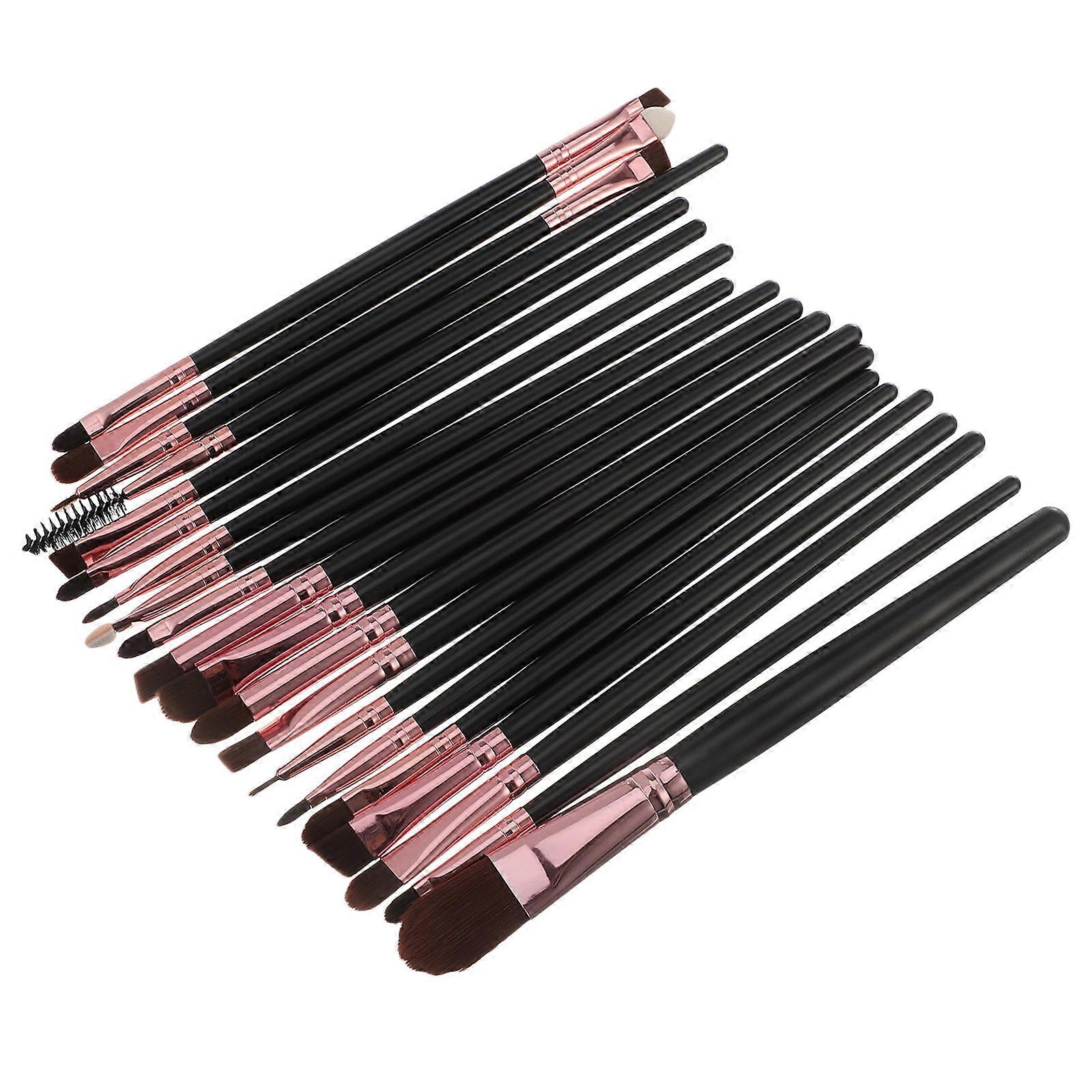 High-Class Eyebrow Makeup Brush Set 20Pcs Professional Cosmetic Tools Designed For Women Featuring Long Handles And Assorted Colors