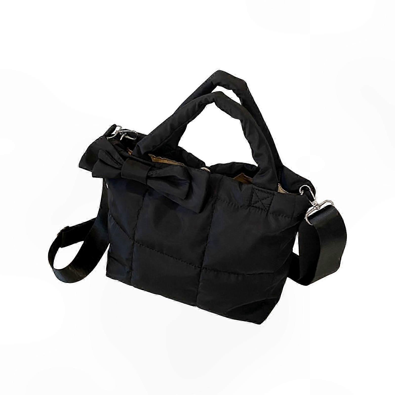 Torba puchowa Torebka o dużej pojemności Torba na ramię dla dziewczynek Lekka pikowana torba Torba Crossbody Wszechstronna modna torba brązowa