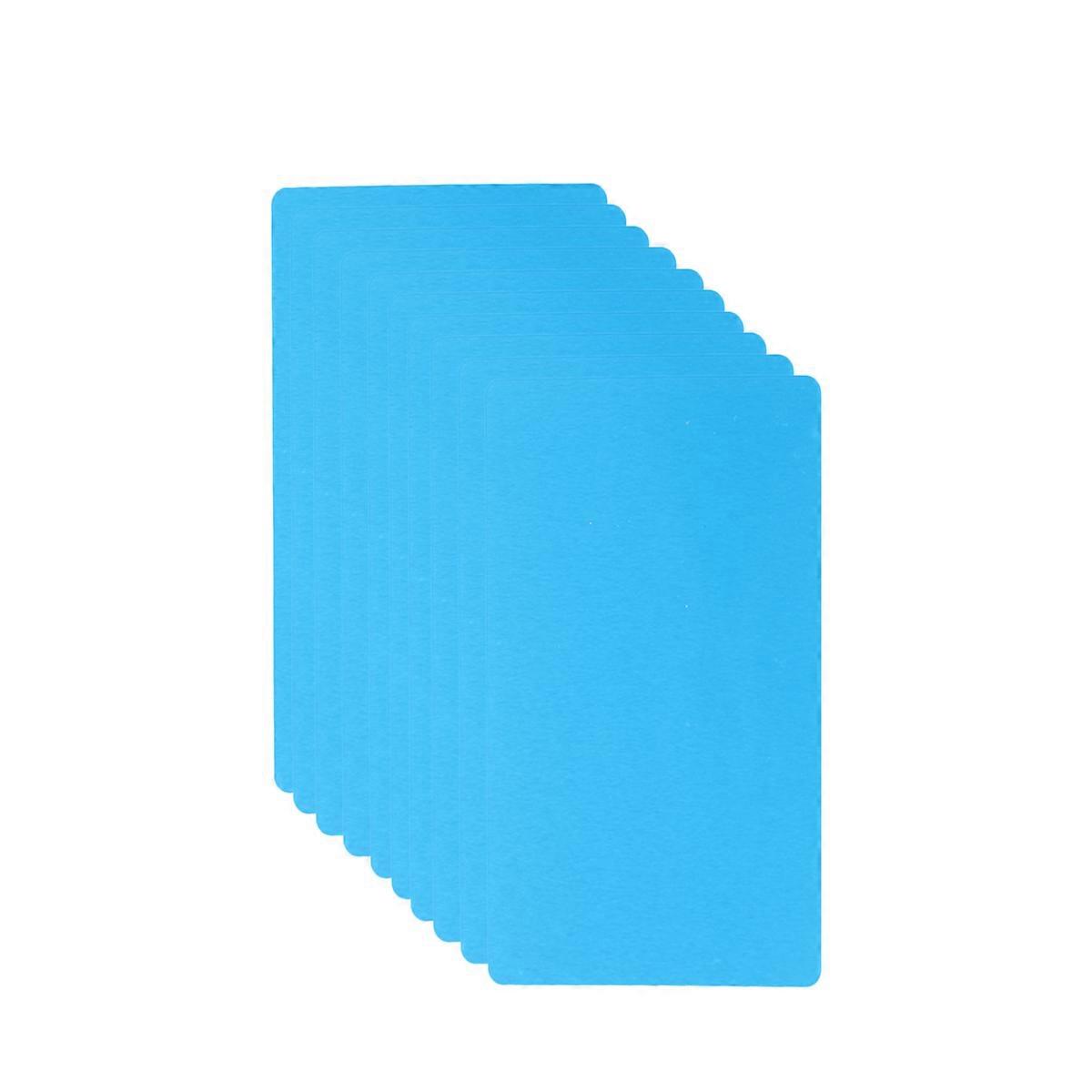 Engraving Blanks For Adults 50Pcs Standard Size Suitable For Professional Networking In Blue Rounded Corner Anodized Aluminum