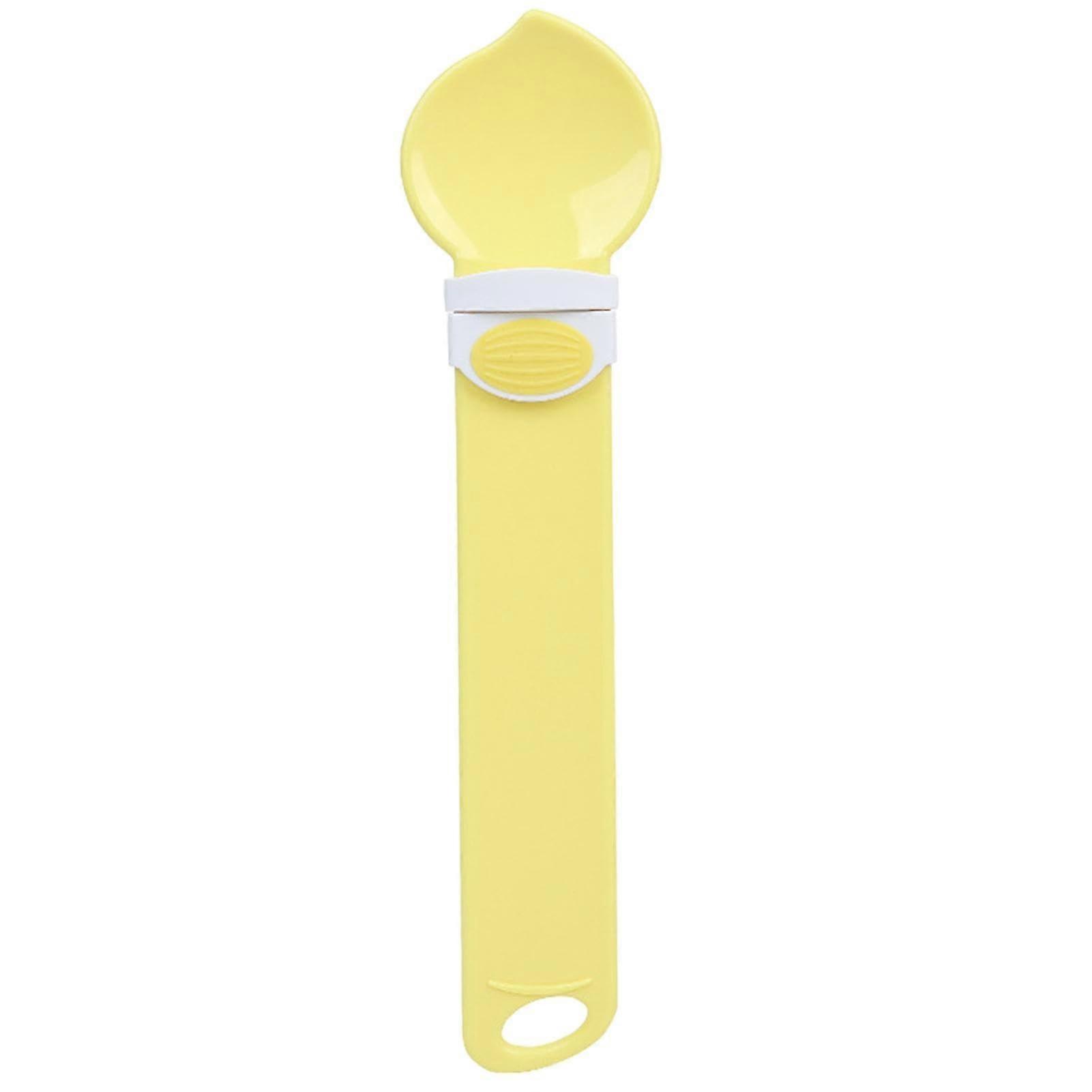 Cat Strip Squeeze Feeders, Wet Food Mixing Spoon, Cat Food Accessories, Cat Bar Liquid Snack Squeezer Tool for Cat Puree, Wet Food, Can Food Yellow