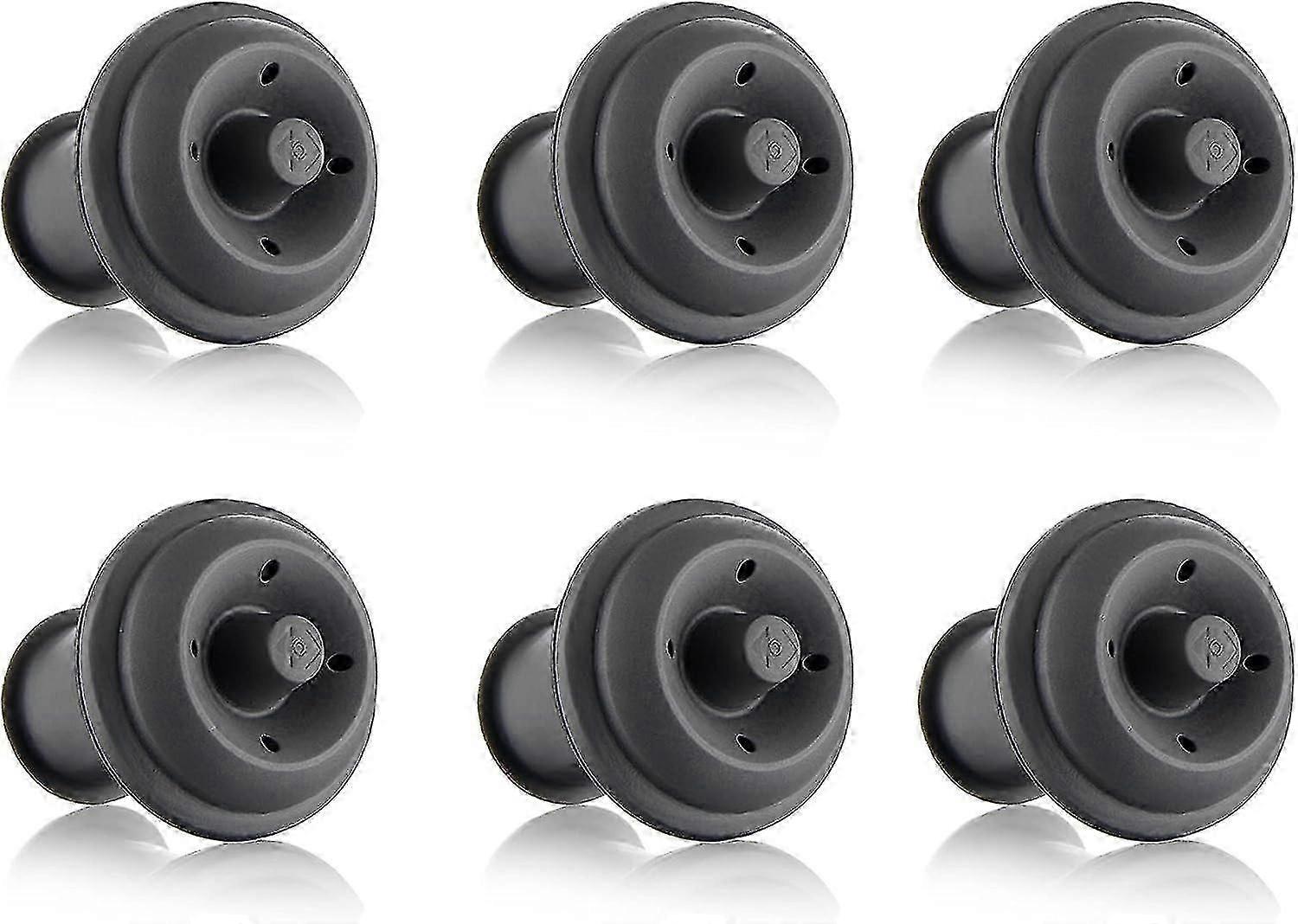 6 Pcs Gray Vacuum Pump Caps