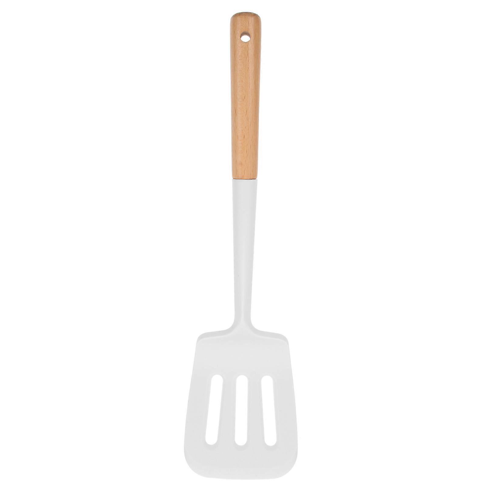 Slotted Spatula Silicone Cooking Utensil For Kitchen Use Multi Color 32.5X8.5CM Heat Resistant Non-Scratching 1Pcs
