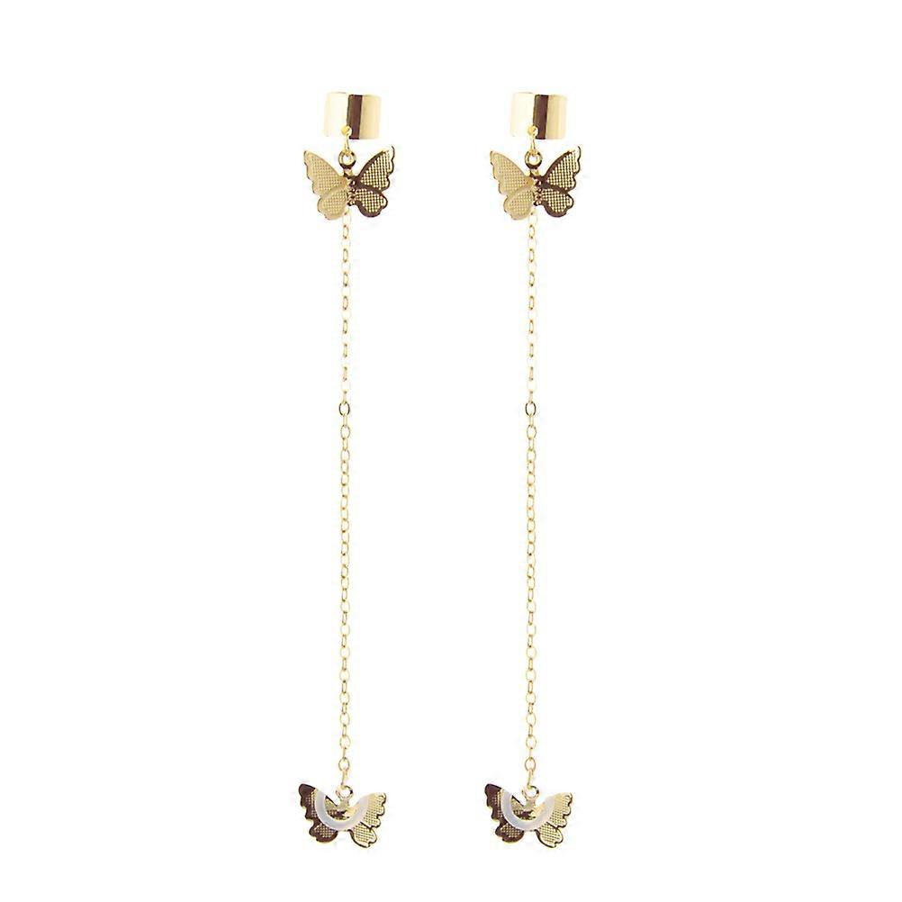 1 Pair Antilost Earrings Wireless Earphone Holder Butterflies Earrings Ear Cuff