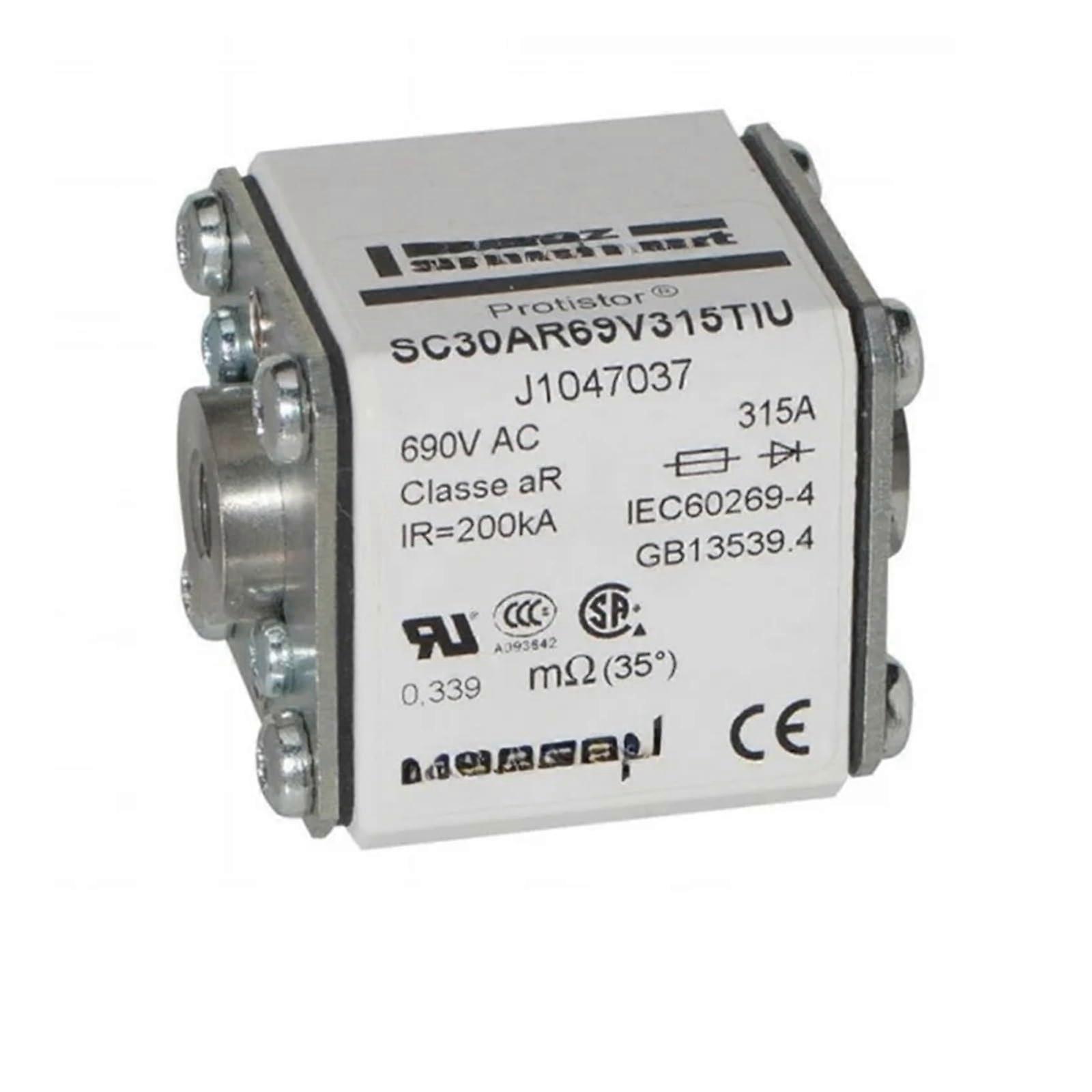 SC30AR69V315TFM E1046895
SC30AR69V080TIU C1047031
SC30AR69V100TIU D1047032
SC30AR69V125TIU E1047033
Fuse (SC30AR69V). 125TIUU. )