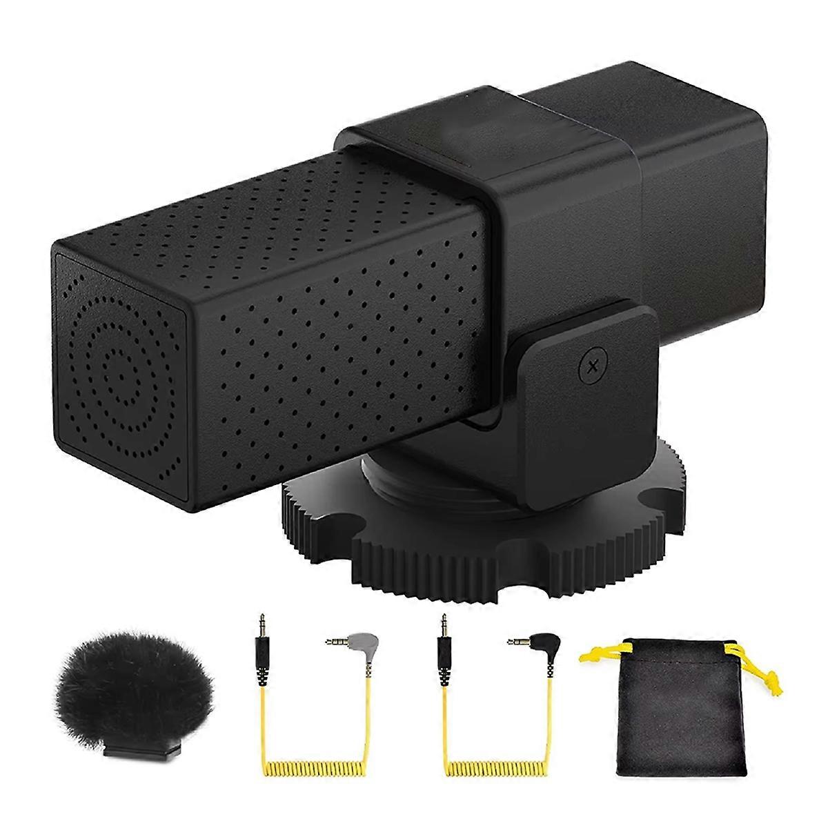 Mini Mic for for // Camera Microphone with Stable Shock Mount for Podcast Vlog