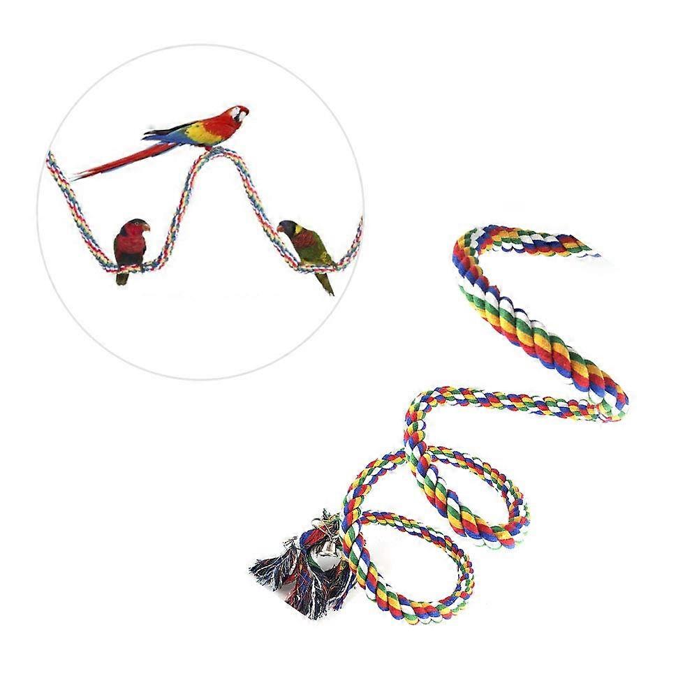 Parrot Climbing Ladder Cotton Parrot Stand Rope Spring Ladder Parrot Stand Holder Toy