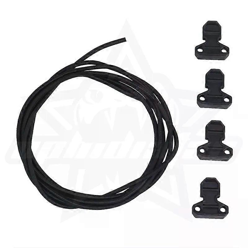 1 Set Hunting Bungee Cord Fastening Pull Ring for Open Top Magazine Pouch Vest Quick Elastic Fastening Strap