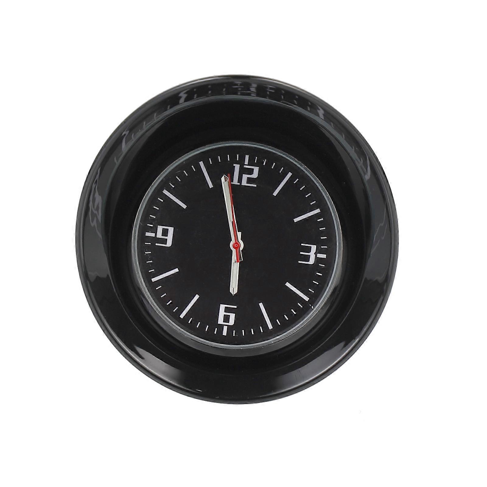 Mini Clock For Car Dashboard 7X6cm Black Automotive Display 1 Set