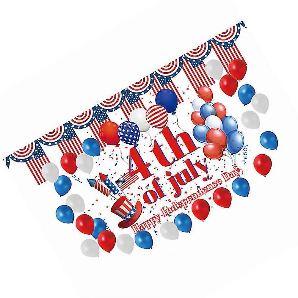 Independence Day Wall Decoration Independence Day Backdrop Banner Creative Design Rectangle 180X110cm Decorative Background 1Set