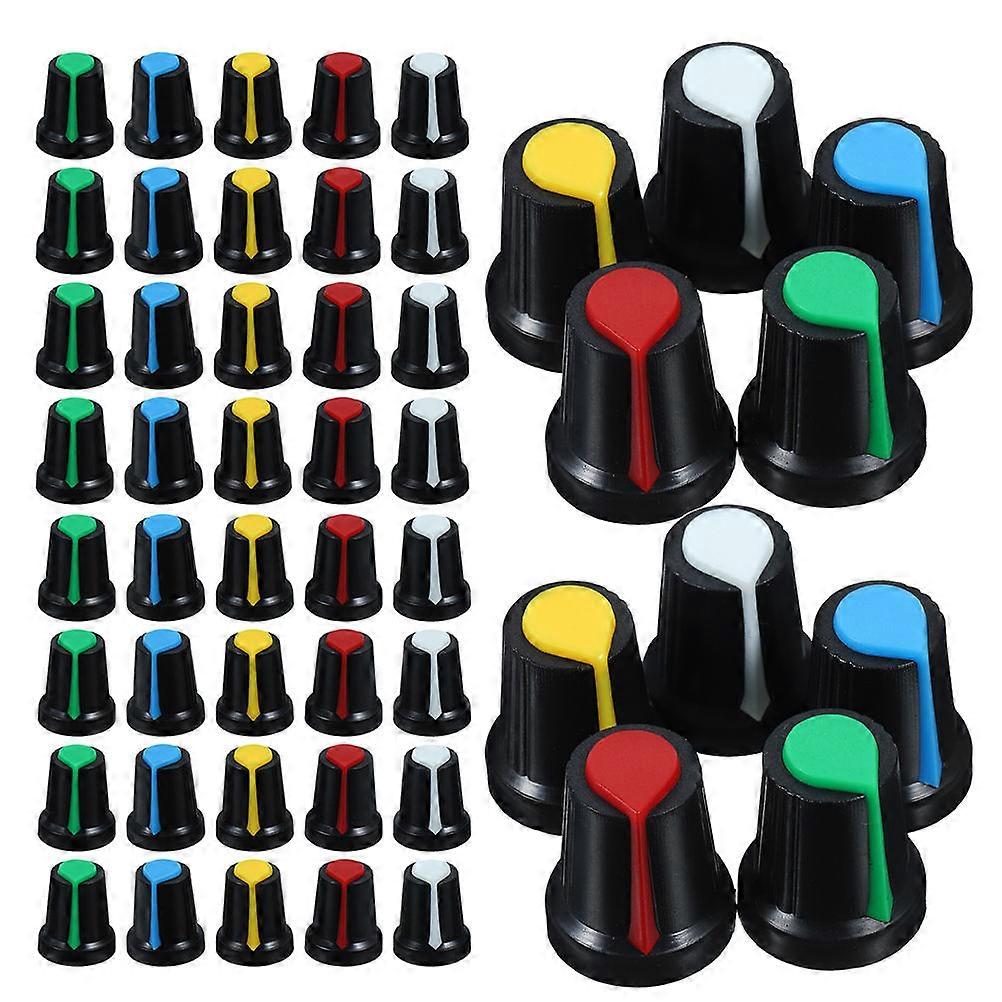 Volume Control Knob 150Pcs Audio Mixers Equipment 6Mm Inner Diameter Assorted Color Smooth Operation