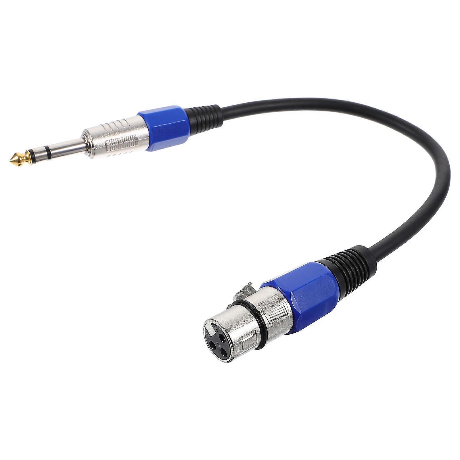 2Pcs XLR To 1/4 Adapter Cable For Microphone Mixing Consoles Assorted Color Ensuring Stable And Clear Audio Transmission