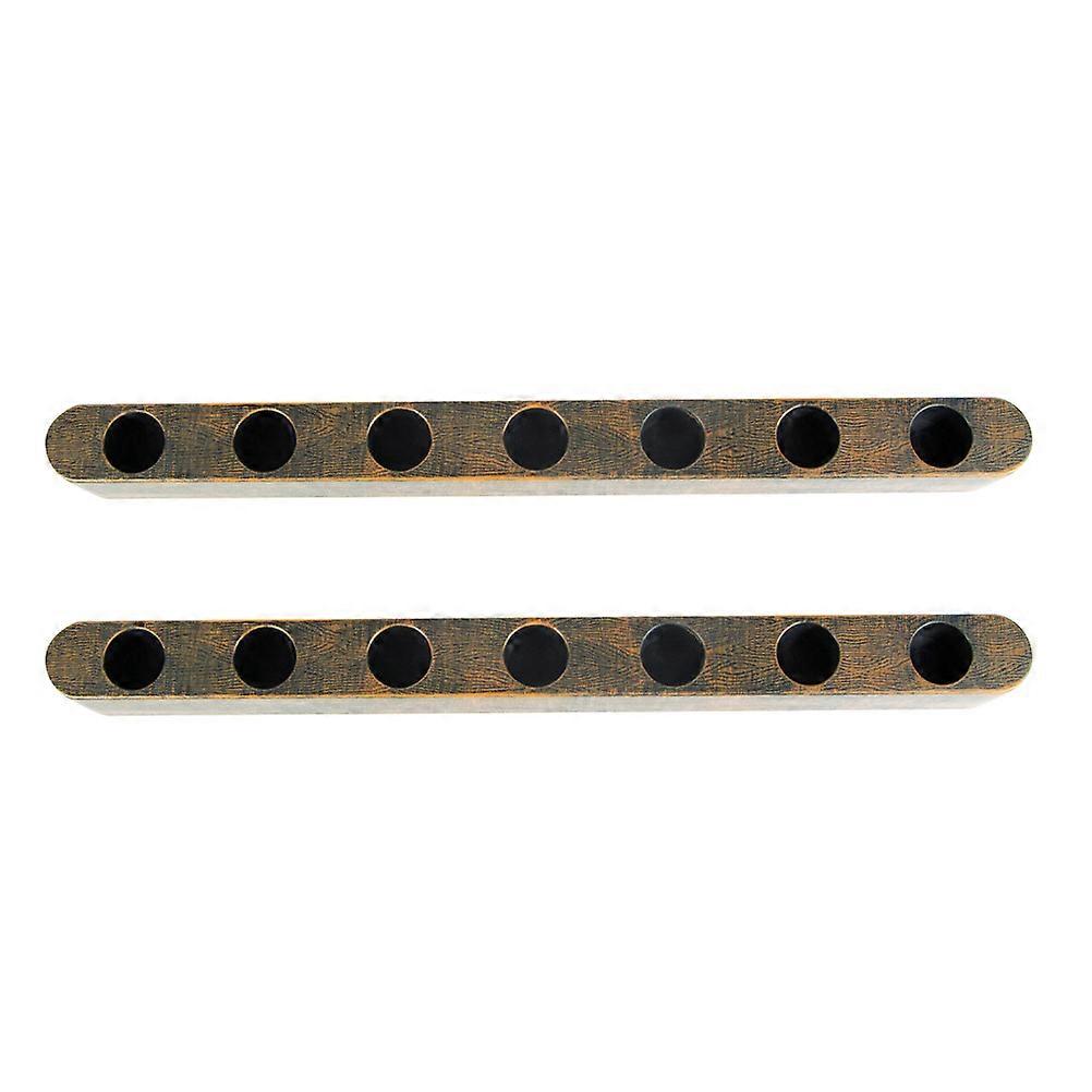 2pcs Desktop Stable Candle Holder Ornaments Plastic 7 Hole Candleholders