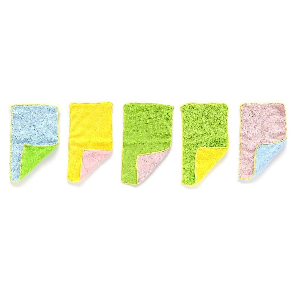 Microfiber Cleaning Cloth with High Water Absorption and Decontamination for Kitchen Use 5 Pieces