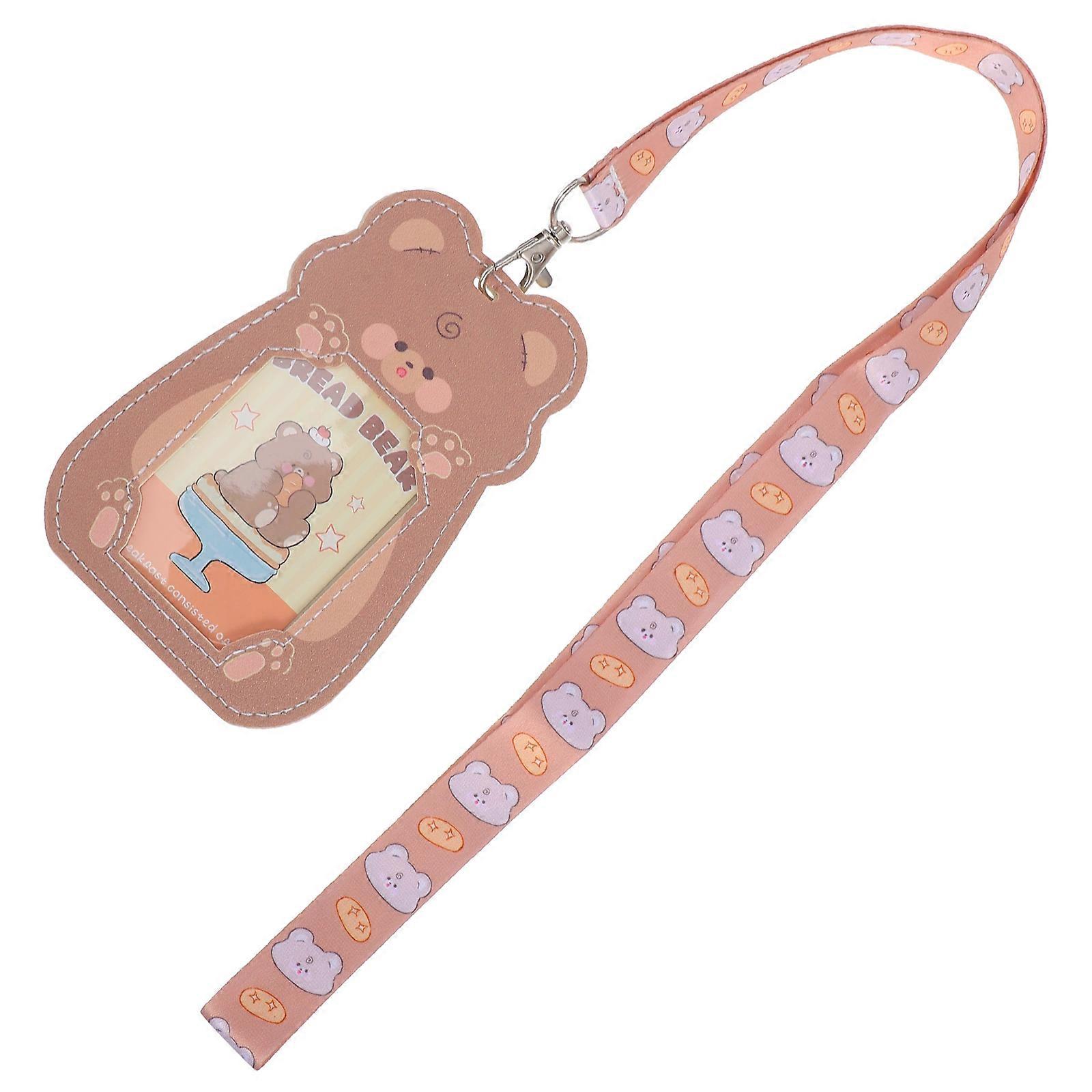Lanyard For ID Badge Holder Suitable For School And Workplace Features Transparent Cutout For Easy Viewing 1Set