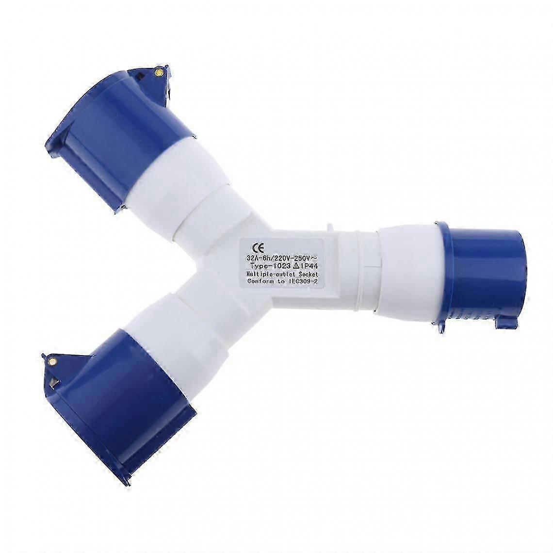 220v 32a 工业现场电源插座 3 路分配器