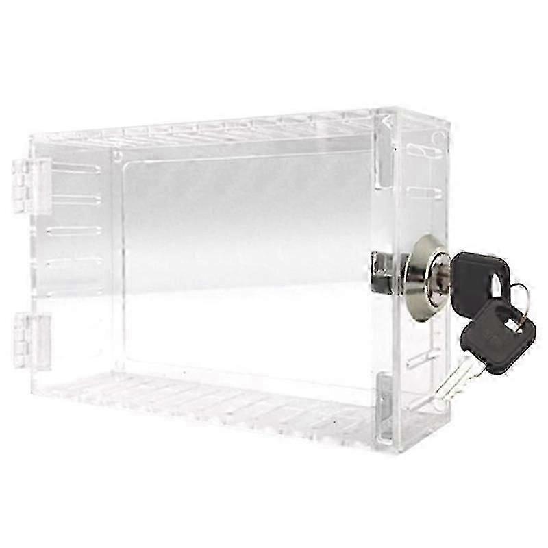 Universal Thermostat Lock Box with Key Thermostat Cover compatible with Thermostat on Wall Fits Thermostats 7X4