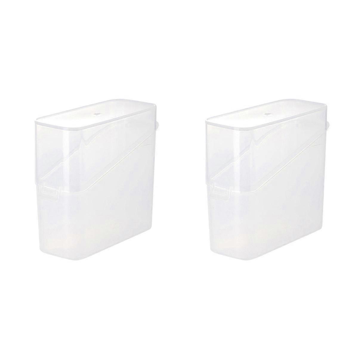 Cheese Slice Storage Container,Cheese Slice Holder Tea Bag Organizer Box Airtight Food Keeping Box Container Transparent