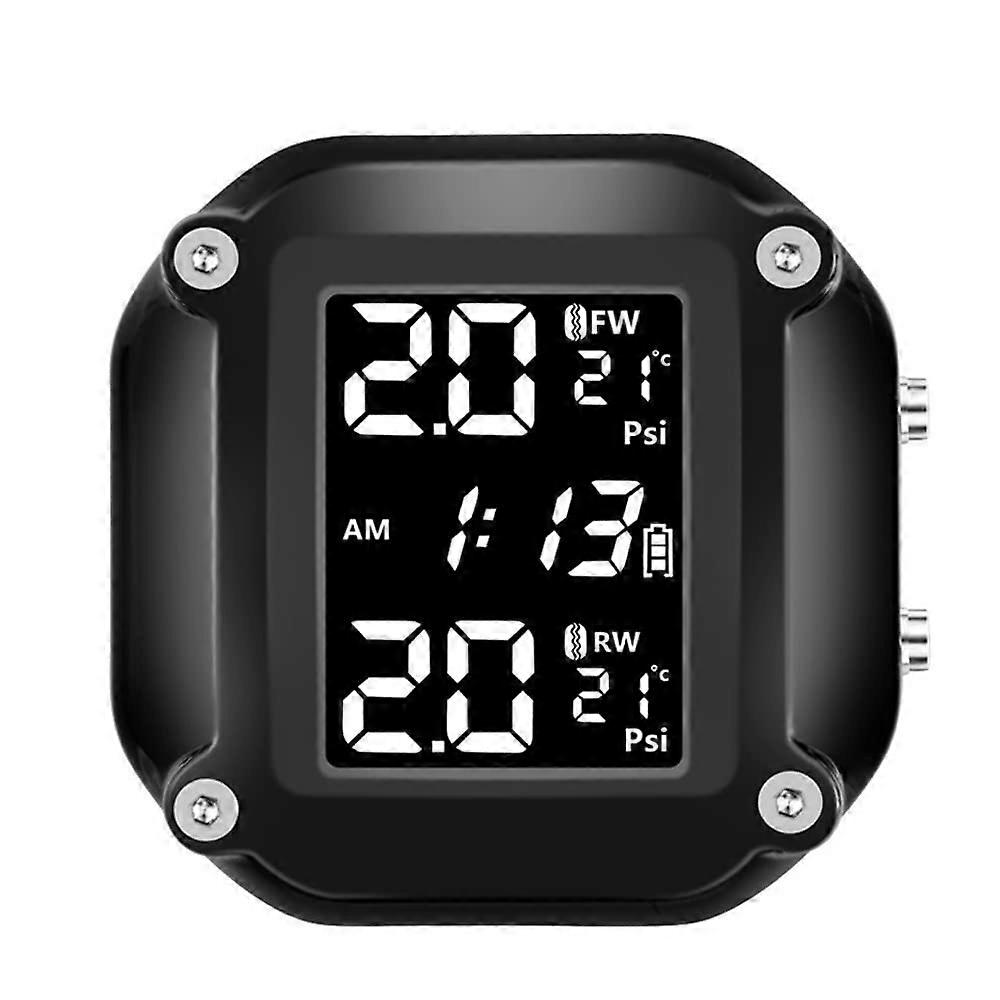 Motorcycle Tyre Pressure Monitoring TPMS Detector Portable Tyre Pressure Monitoring System Waterproof Highly Accurate