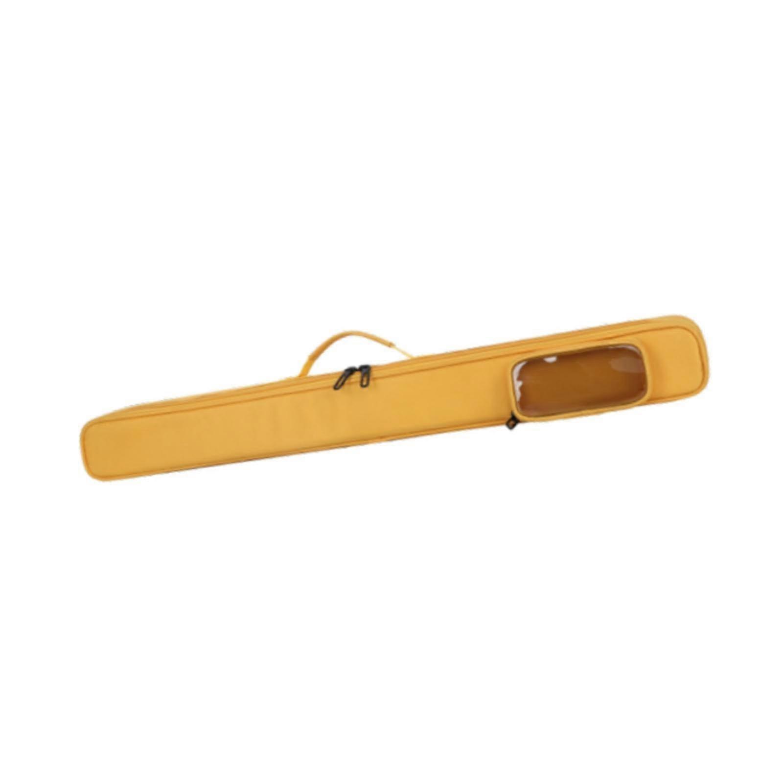 Portable flute bag, flute case, thickened protection, lightweight, with sturdy handle, bamboo flute case yellow