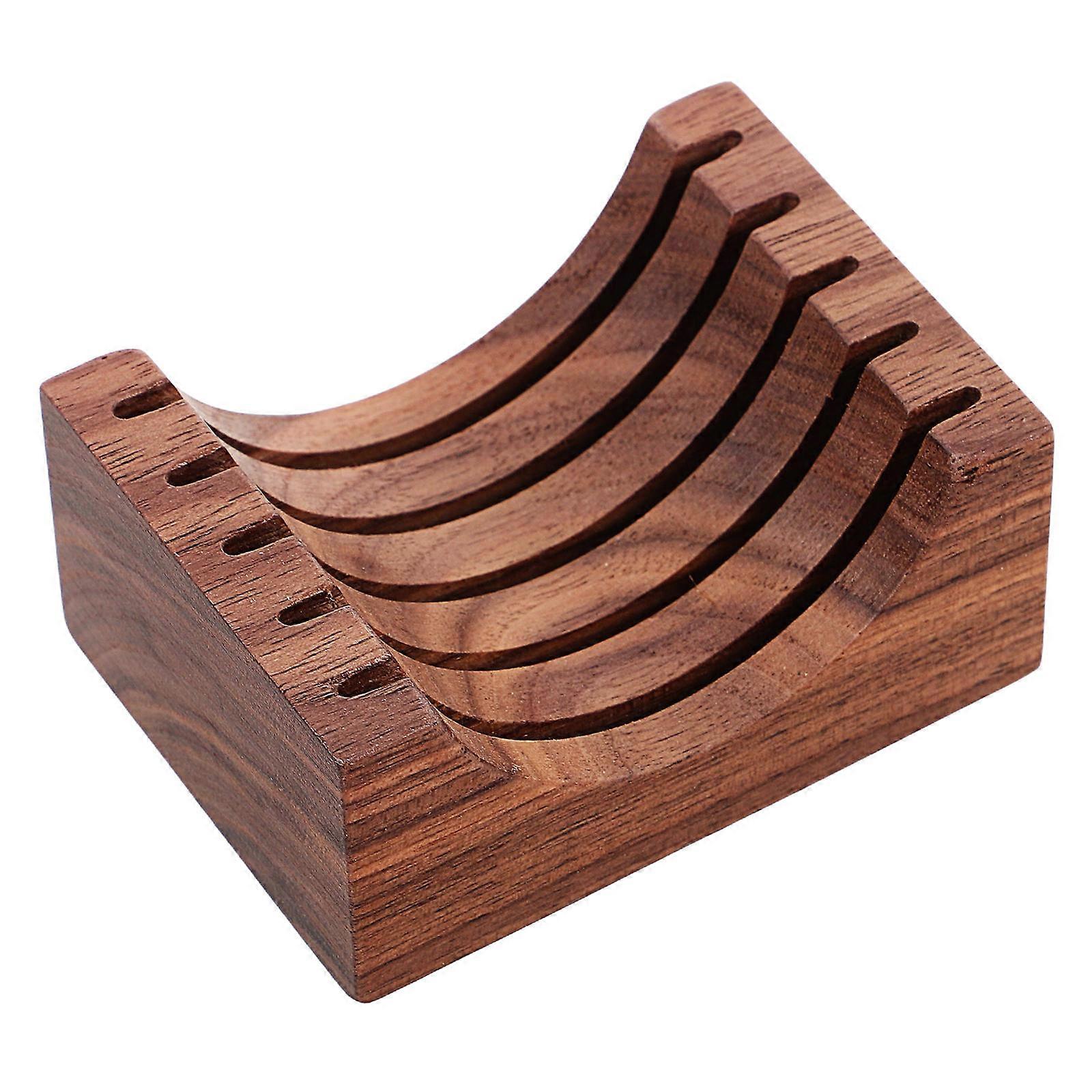 Coffee organizer with Wooden Base for Kitchen Multifunctional Storage Rack Compact and 6.5 x 4.3 Inches