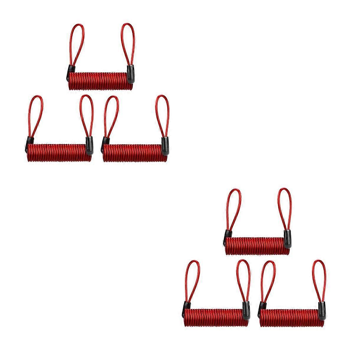 Disc Brake Lock Memory Rope Scooter Lock Set with Quad Combination Locks and Cable Lock for Towing Hitch 3 Pieces x 2