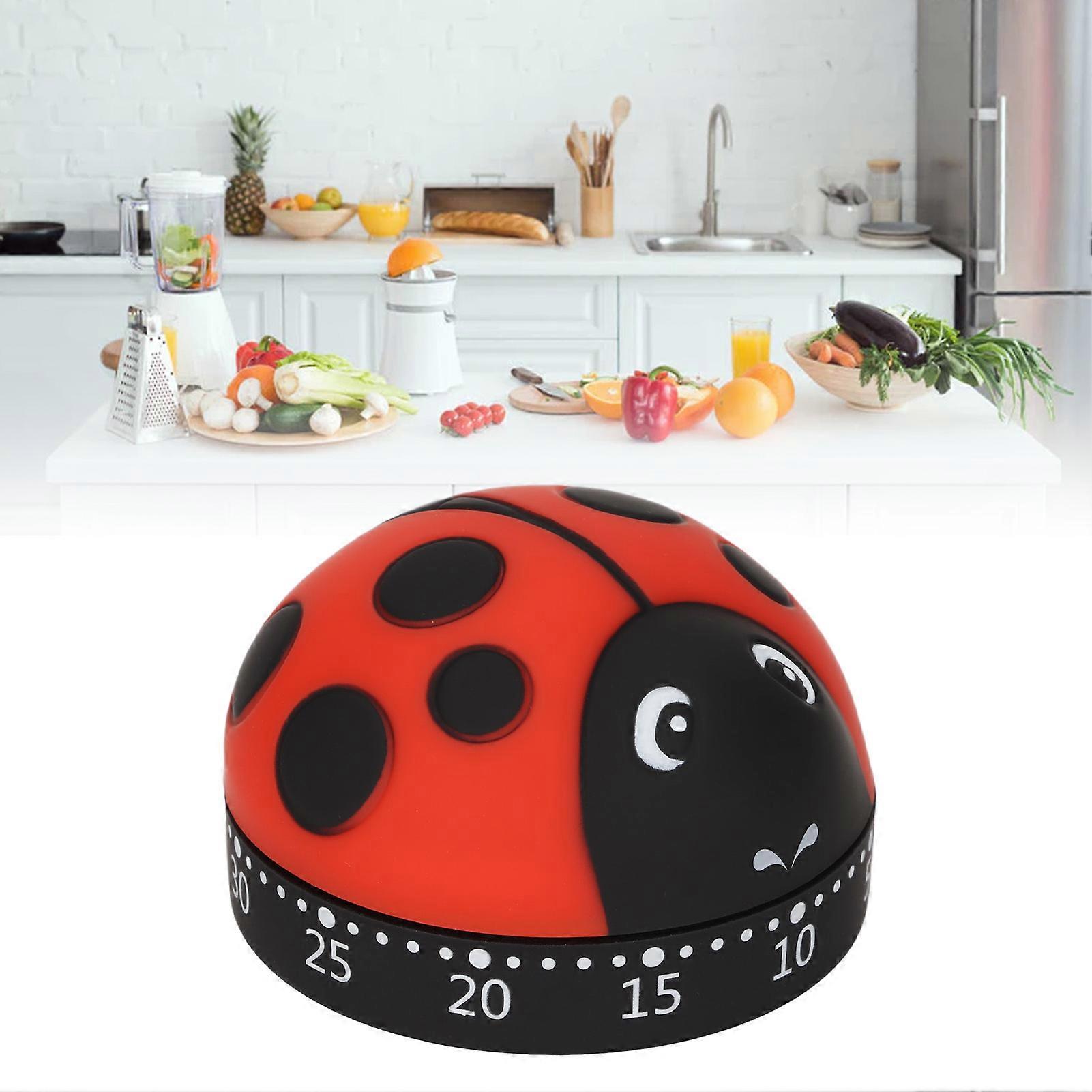 Kitchen Timer Ladybug Look 70db Alert Practical Stainless Steel Cooking Timer for Kitchen Cooking Homework Running