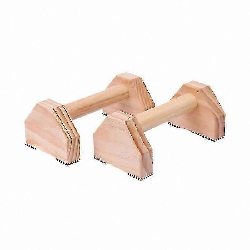 Wooden Push Up Bars for Handstand and Fitness Exercises, 2 Pack