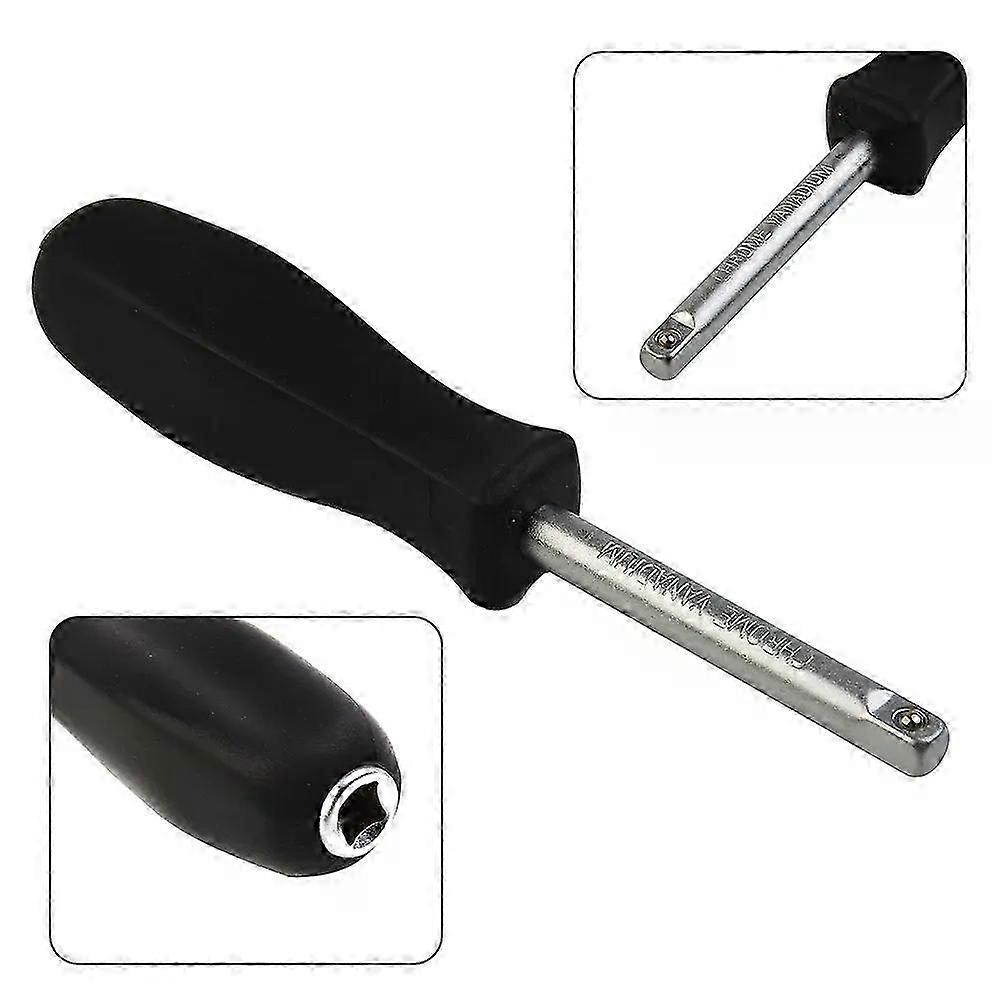 1/4 Dual-Purpose 63mm Bottom Hole Connection Handle Chromium-vanadium Steel Small Square Rod Spinner For Use In Narrow Space hwy