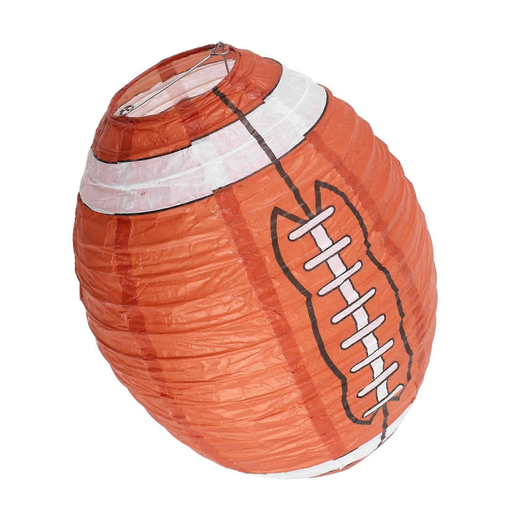 Handmade Paper Lanterns Football Decorative Hanging Lanterns for Birthday Decorations Sports Decor