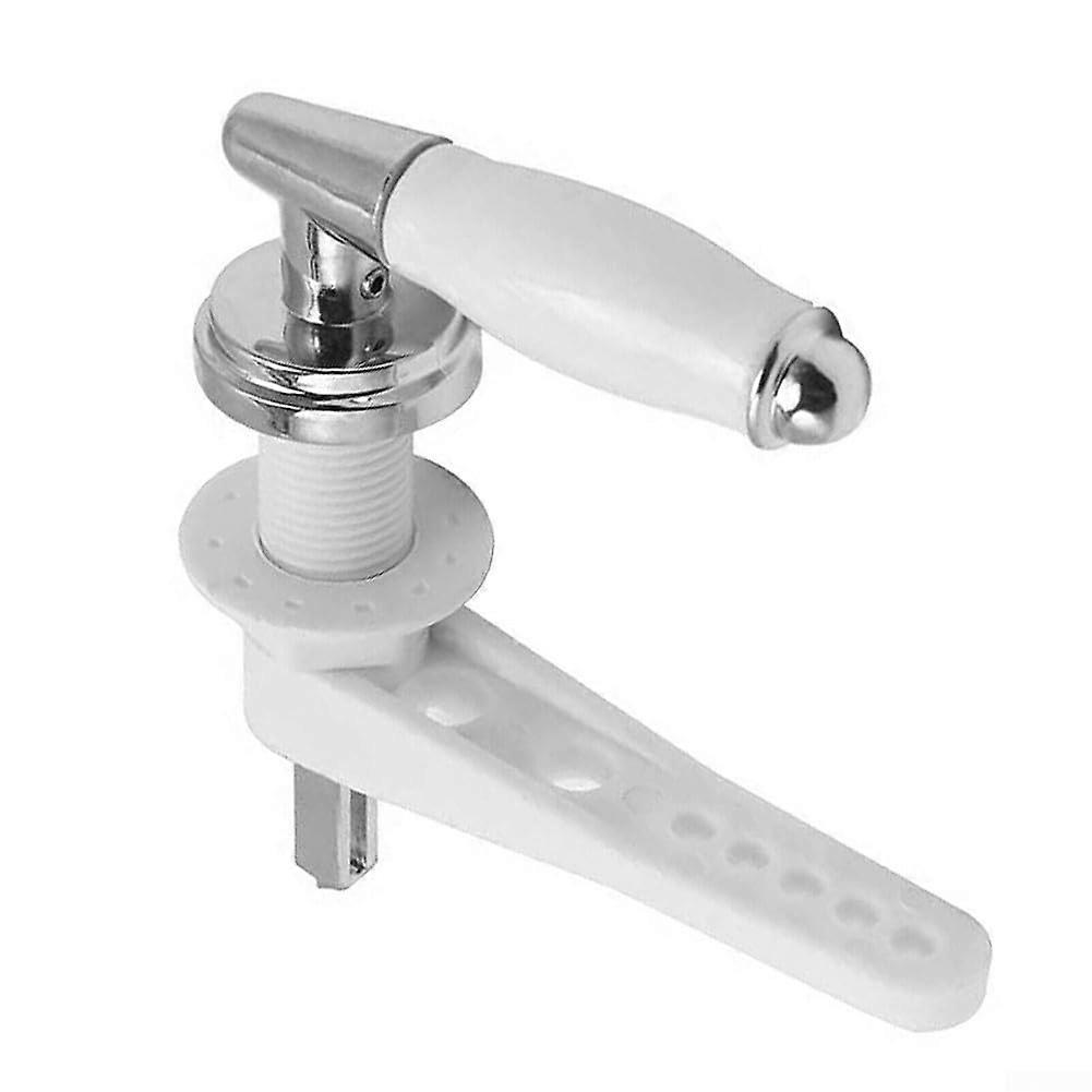Toilet Flush Handle Replacement Ceramic Cistern Lever for Bathroom Toilet LOO Rinser