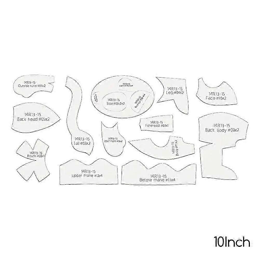 Plushie Making Template Kit for Lion-Doll Handmakes Sewing Drafting Tools for Home Decoration