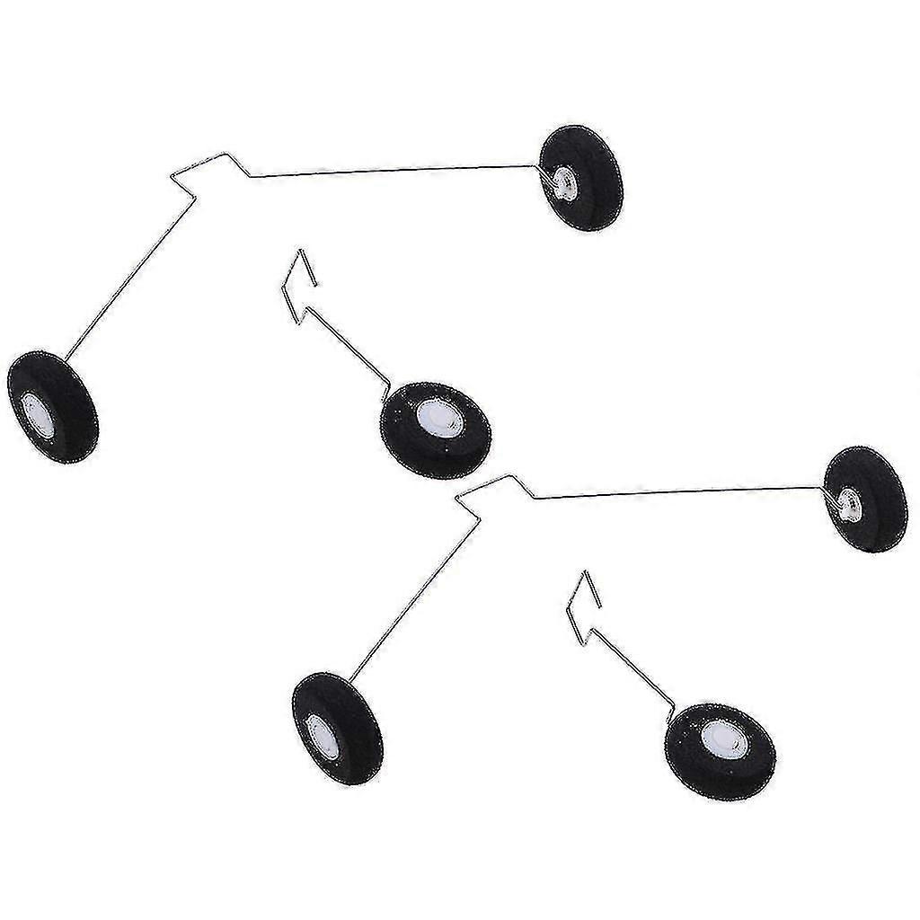 4x Rc Airplane Landing Gear Bracket with Wheels for Wltoys F949 Accessory