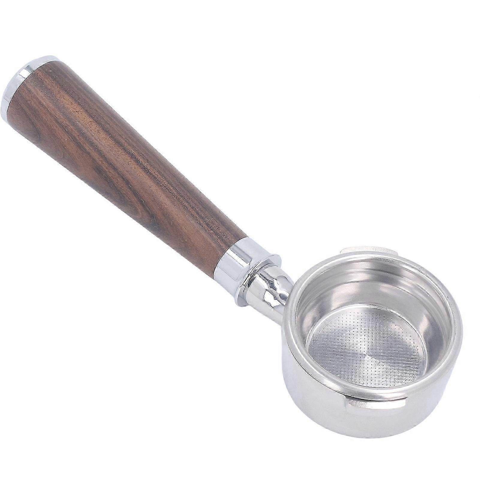 58mm Bottomless Portafilter Wood Handle Double Ear Coffee Portafilter for GAGGIA