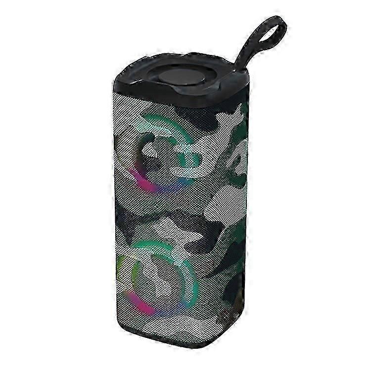 Portable Bluetooth Speaker with RGB LED Lights & TF/USB Playback