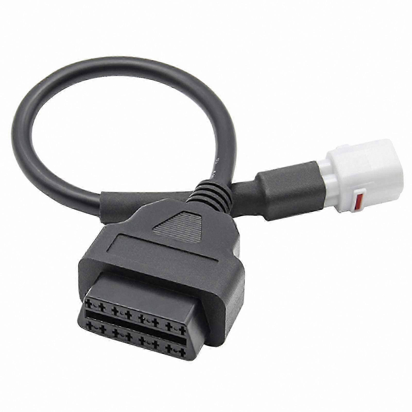 4-Pin OBD2 Adapter Cable for Motorcycle Diagnostic Connection - Compatible with  YZF R1 R6 MT07 MT09 MT10 Tracer XSR FZ09 FZ10 FJR1300 Models