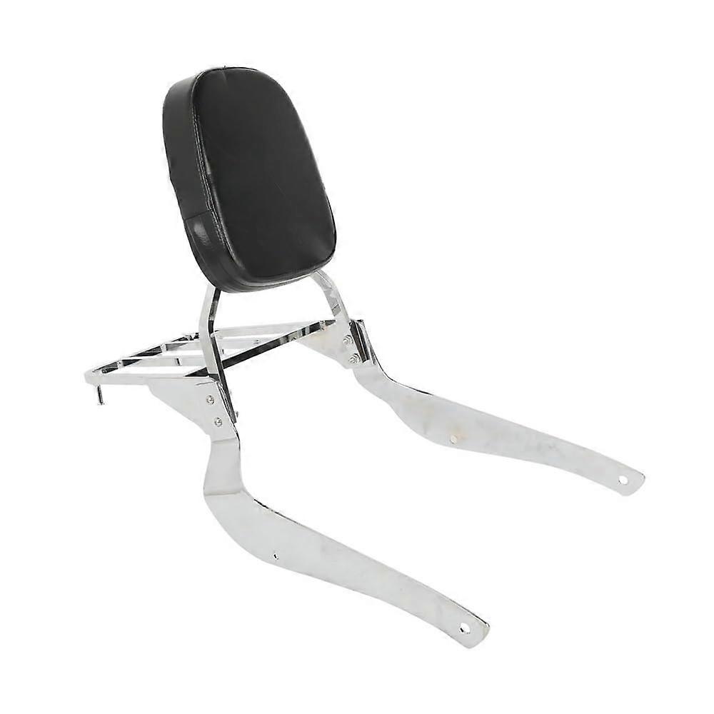 Motorcycle Rear Backrest Cushion Detachable Backrest Backrest w/Luggage Rack For For Volusia VL800 20012011 For C50 20052011 Motorcycle