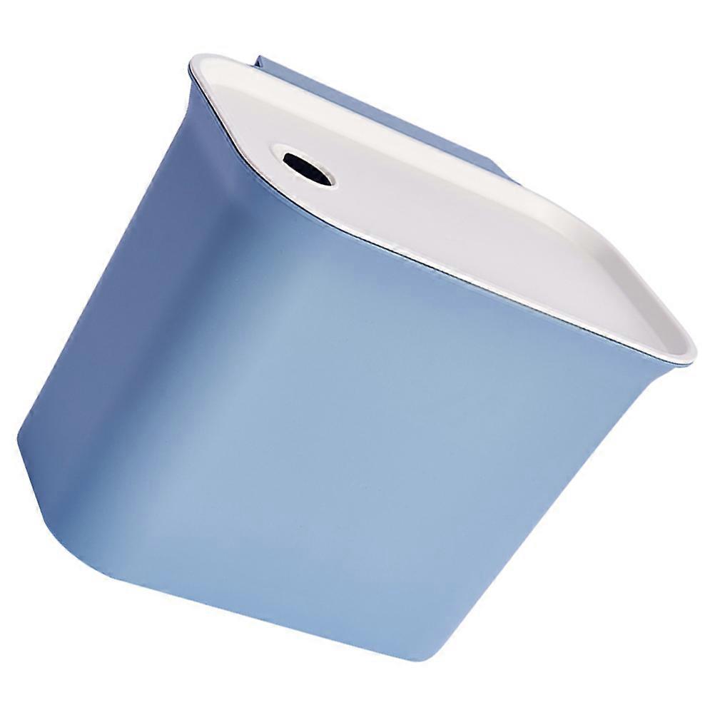 Wall Mount Kitchen Trash Can Odor Locking Household Use Blue Pp Hanging 1Pack
