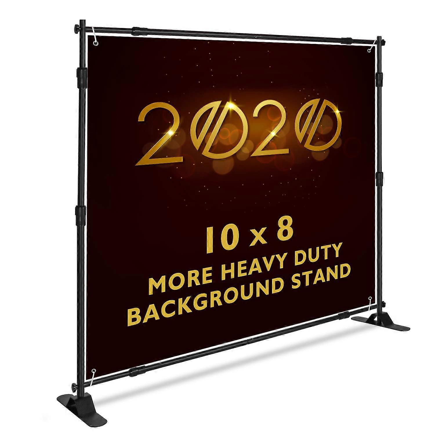 Backdrop Banner Stand Large Heavy Duty Teleskopisk Justerbar Utställare För Foto Video Studio Bakgrund