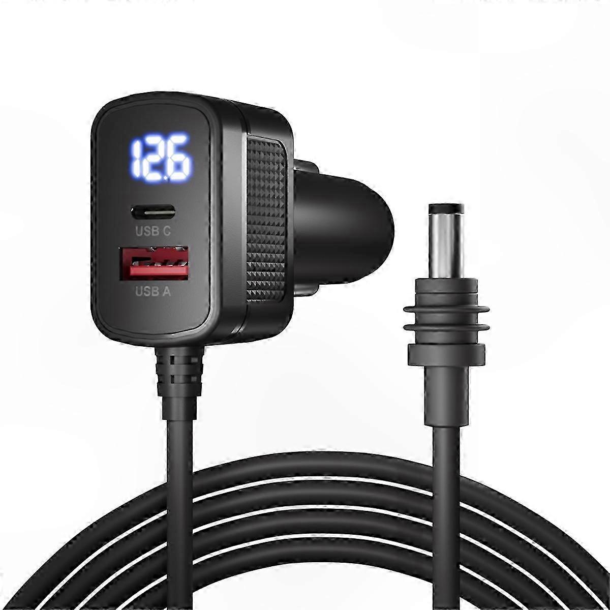 100W DC Power Cable with USB-C Adapter for 12V-24V Systems