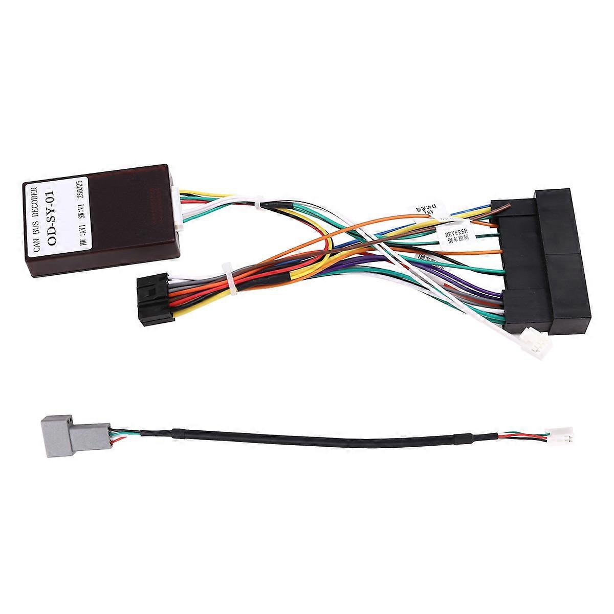 Car Radio CAN Bus Decoder CANBus Power Cable Canbus Adapter Wiring Harness for 2014+
