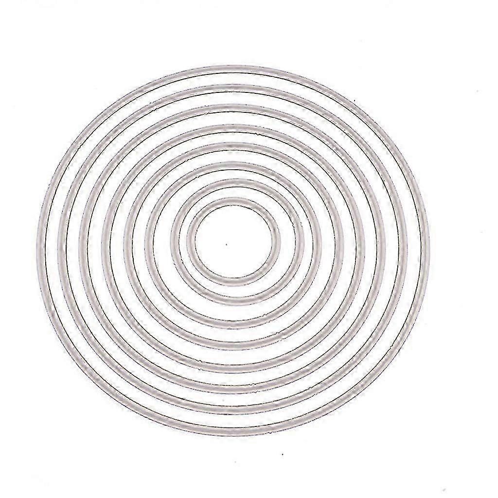 Metal Die Round Stencil Stencils For Card Making Diy Scrapbooking E...