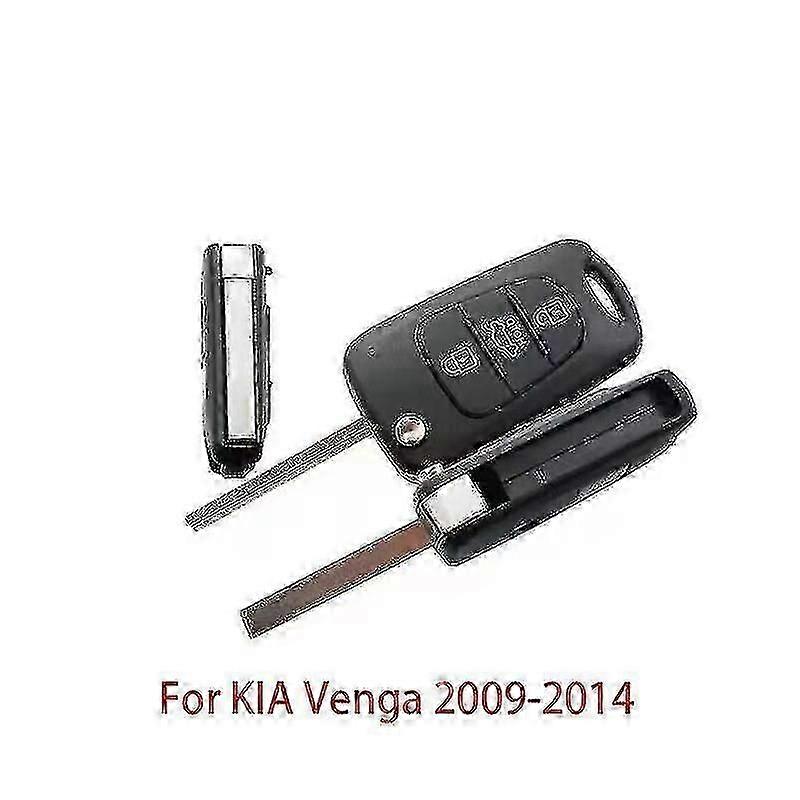适用于2009-2014年起亚Venga遥控钥匙的替换3个按钮95430-1p000汽车钥匙套壳翻转折叠JKW