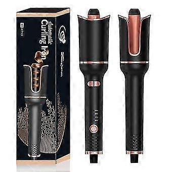 1st fully automatic hair curler Electric rotating large curling iron red perm Negative ion person does not hurt hair Rose hair curling stick